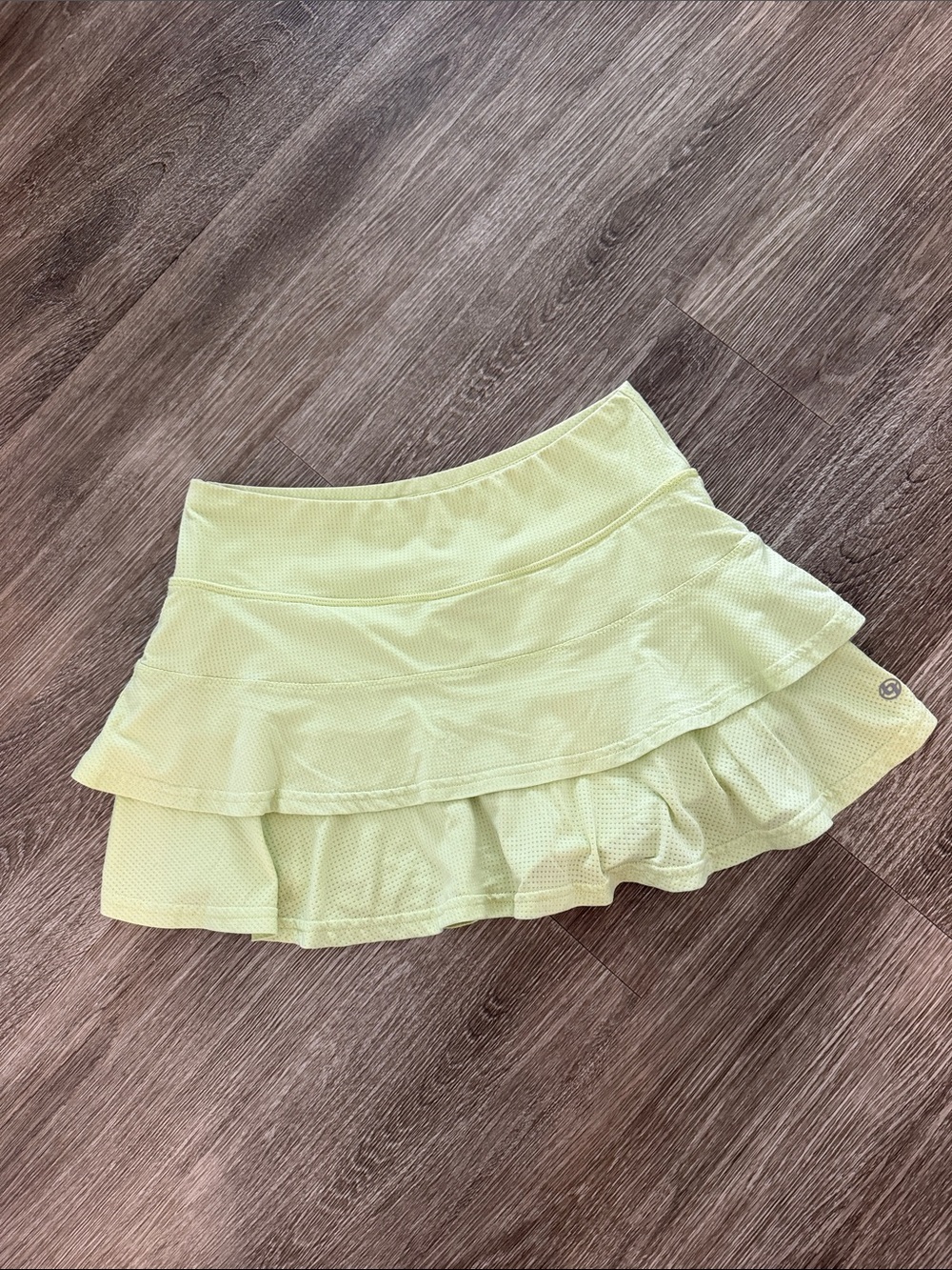 Lija Match Skort tennis pickleball tiered skirt athletic lime green XS